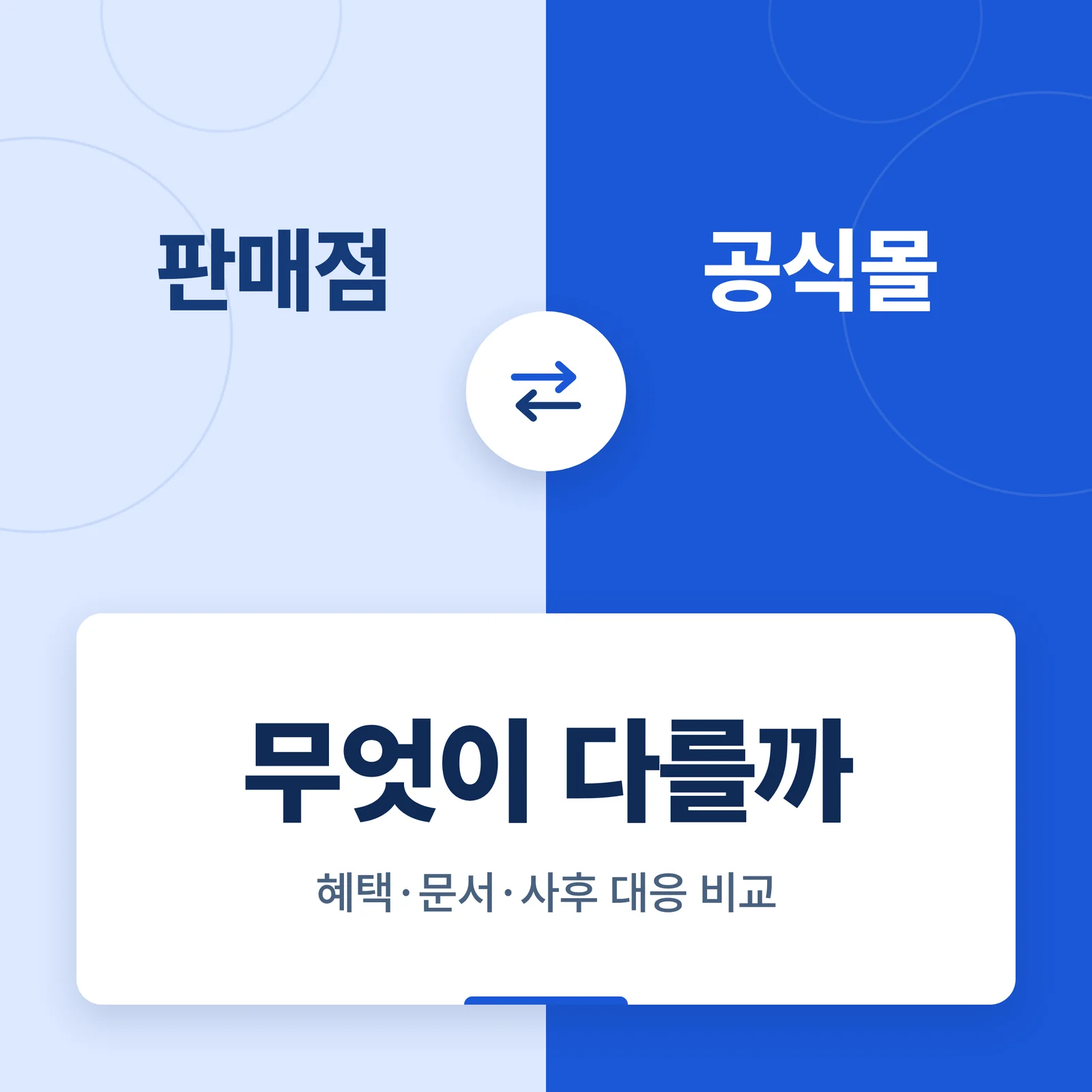 인터넷 판매점과 공식몰 가입...